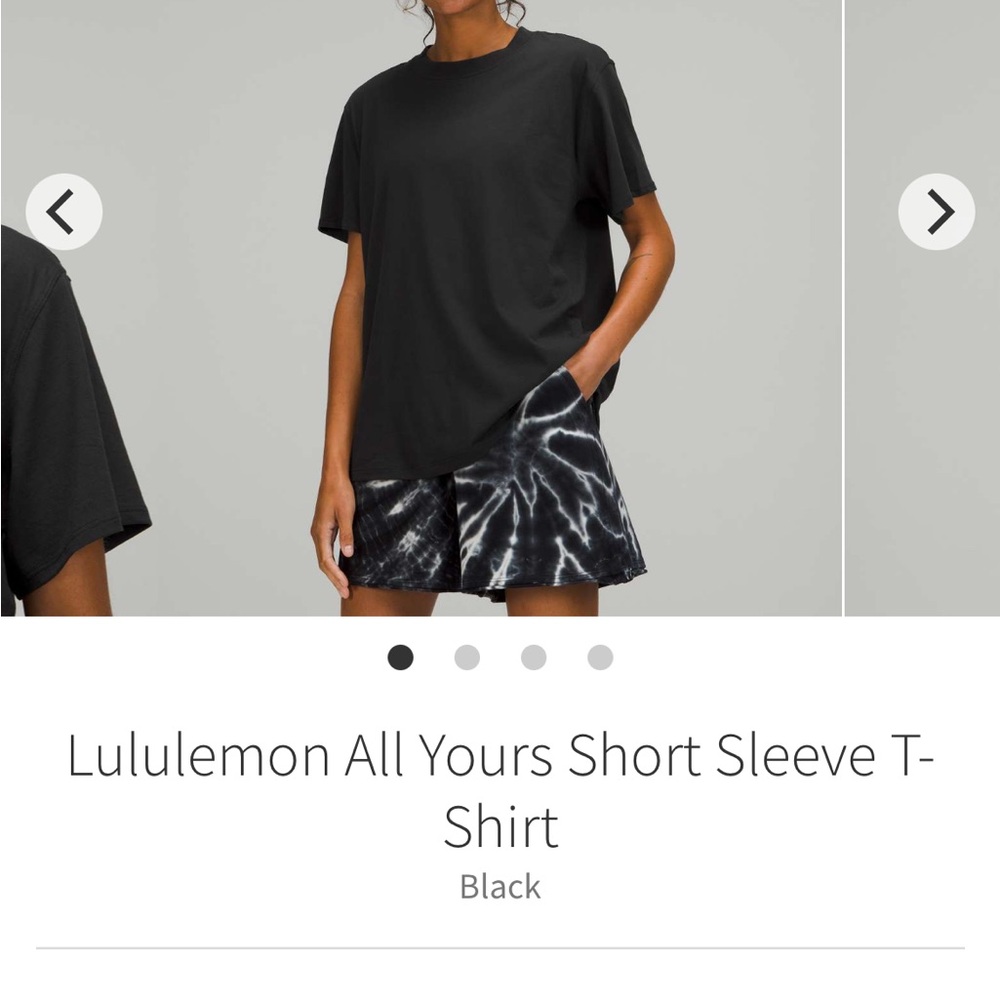 Lululemon Athletica Black Short Sleeve T-Shirt
